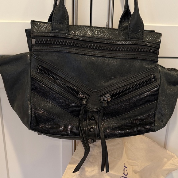 Botkier Glossy Black Shoulder Bag - Picture 2 of 7